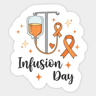 MS infusion day Multiple Sclerosis Awareness Ribbon Sticker